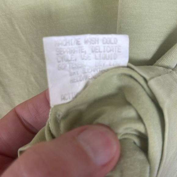 Action Wear Green&White Tie Dye TShirt -size Small - Picture 5 of 5